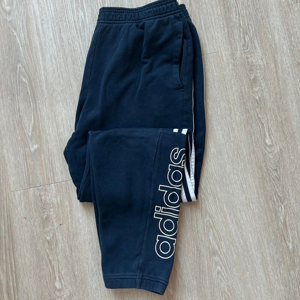 Adidas navy blue sweatpants size